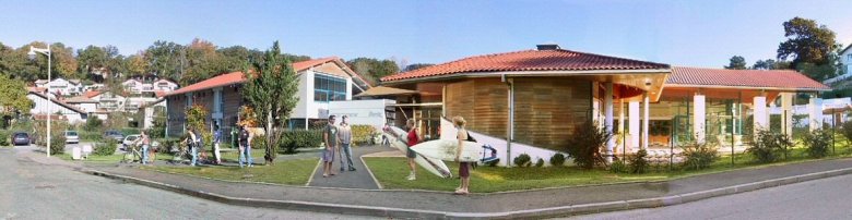 l'Auberge de Jeunesse � Biarritz sur la C�te Basque