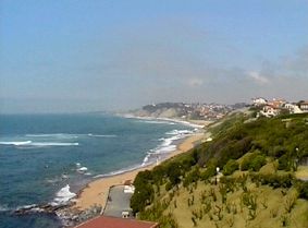 La plage à Guethary
