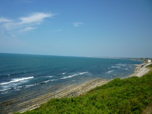 The cliffs between Ciboure and Hendaye