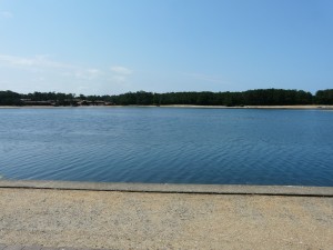 salt lake in vieux boucau