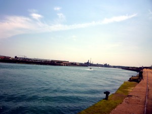 l'Adour de l'estuaire vers Bayonne