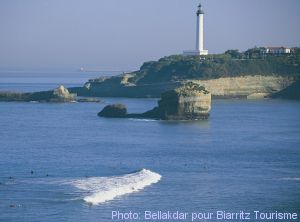 Aerial view of Biarritz in south west France