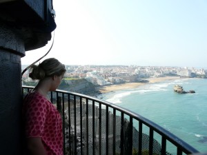 The viewing balcony of the lighthouse in Biarritz