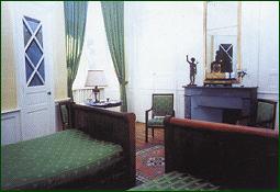 Bedroom at the hotel Château Urtubie in Urrugne, south west