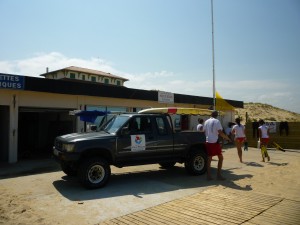 lifeguards in vieux boucau beach
