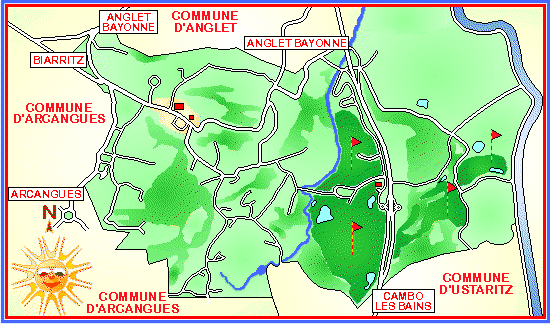 Clickable map of Bassussarry commune