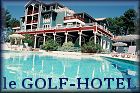 The Golf Hotel Seignosse overlooks the course and the Landes forest
