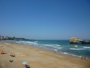 The Miramar beach in Biarritz