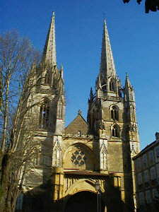 The cathedral in Bayonne in the pays basque, south west France