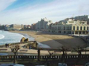 The Grande Plage in the center of Biarritz