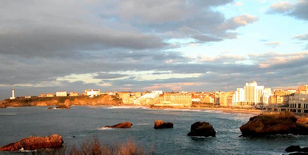 View of Biarritz and the Grande Plage