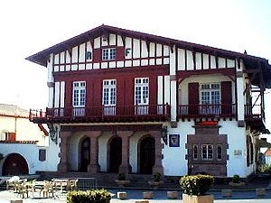 The town hall in Bidart centre