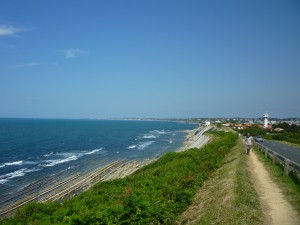 Littoral path, the corniche overlooking the cliffs, Hendaye
