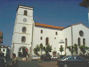 Saint Vincent church in Hendaye