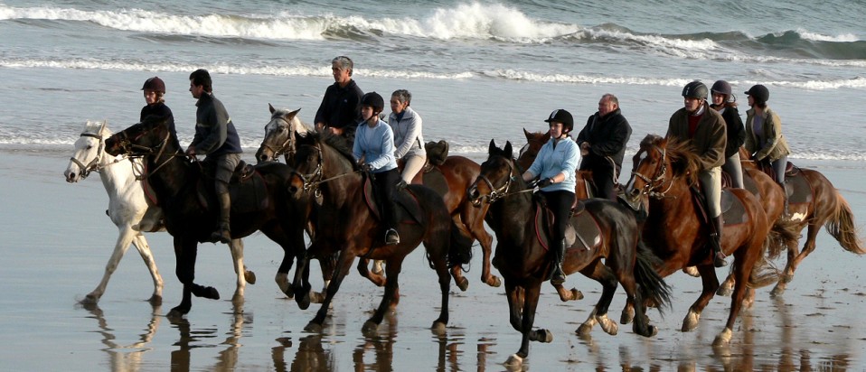 horse riding on the beach/© CDT64