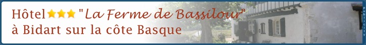 l'H�tel La ferme de Bassilour � 10 minutes de Biarritz