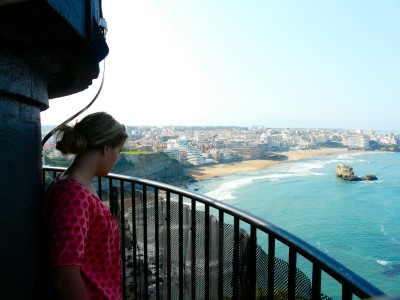 the viewing balcony