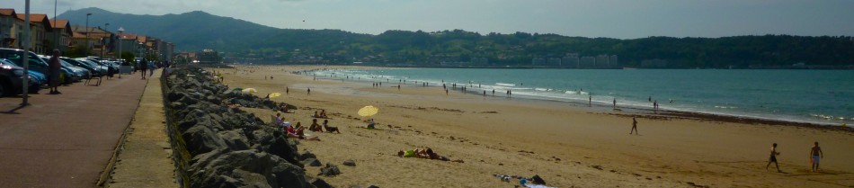 hendaye beach, le boulevard de la mer