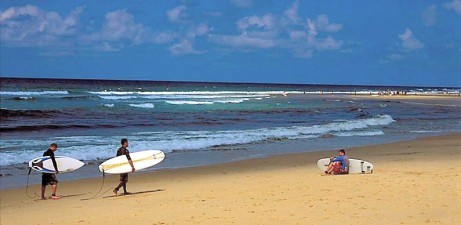 Plage et surf &agrave; Moliets