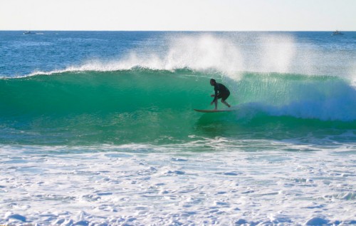 surfing in seignosse