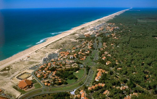 airial view of seignosse