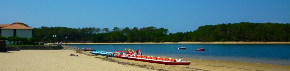The Port d'Albret natural salt water Lake
