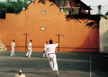 Partie de pelote sur le petit fronton/&copy Ph.Laplace/CDT64