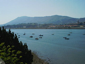 Bidassoa river in hendaye