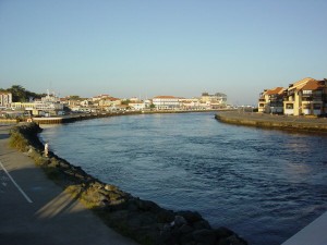 The canal in Capbreton The canal in Capbreton