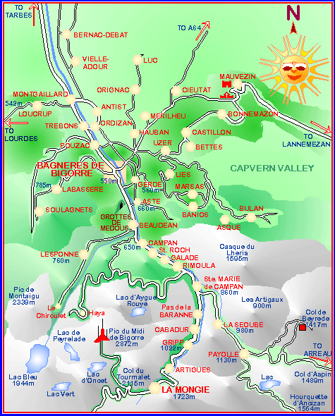 Map of Bagnerres