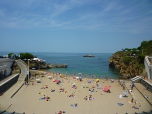 La plage du Port-Vieux &agrave; Biarritz