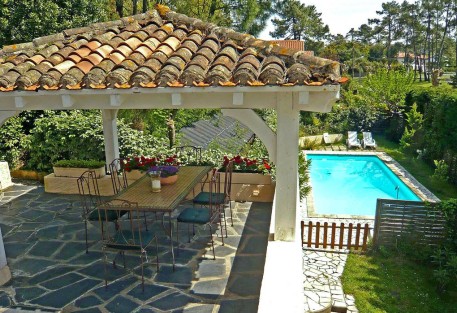House with pool and garden, holidays anglet