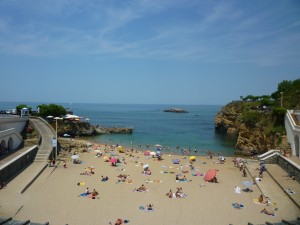 La plage du Port-Vieux à Biarritz