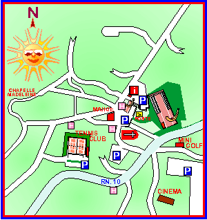 Map of Bidart town centre