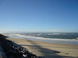 Sandy beach in Capbreton