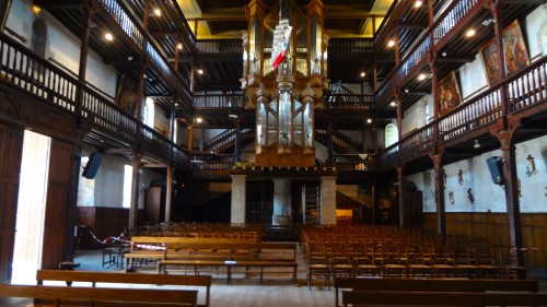 Les galeries et l'orgue église St Vincent Ciboure