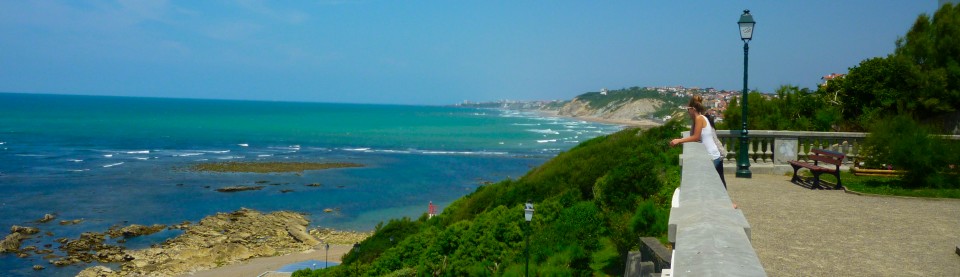 The Basque coast in Guethary