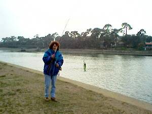 Fishing on the canal in Hossegor