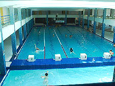 The swimming pool in Biarritz