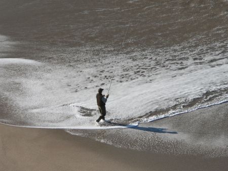 surfcasting à Labenne