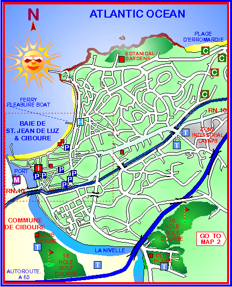 saint jean de luz carte