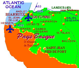 pays basque country map